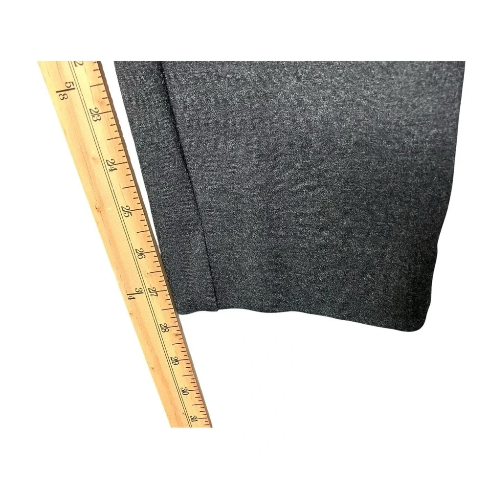 Chicos Juliet Ponte Knit Pull-On Pants Sz 0 (US 4) Dark Gray Minimalist Classic